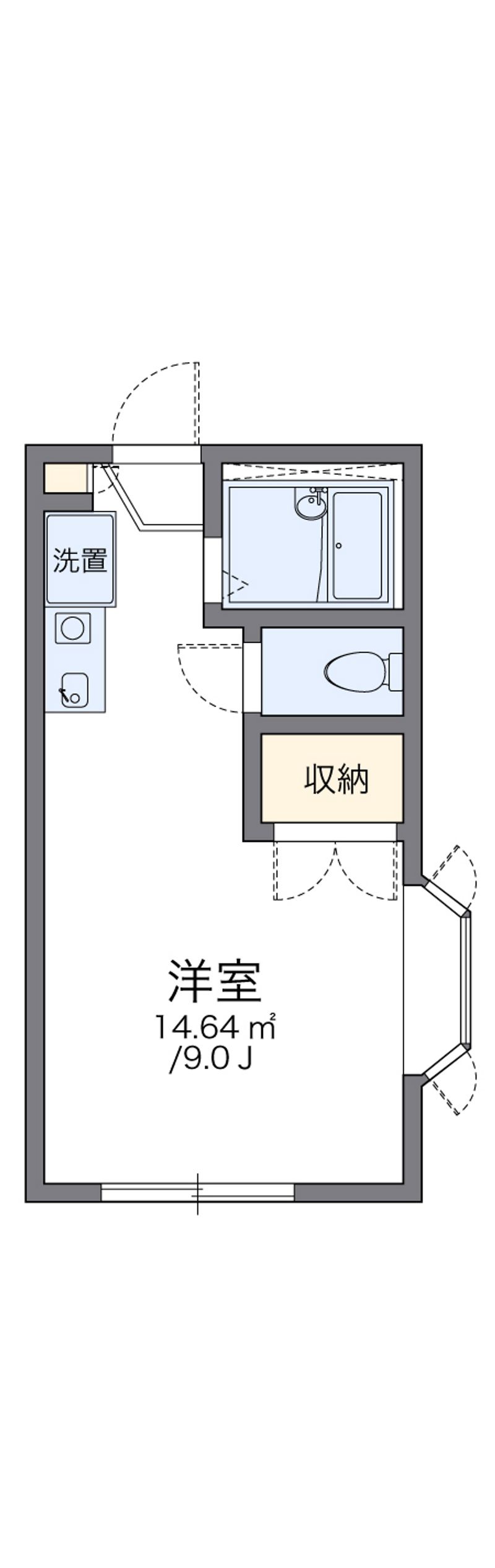 レオパレス松浦 間取図