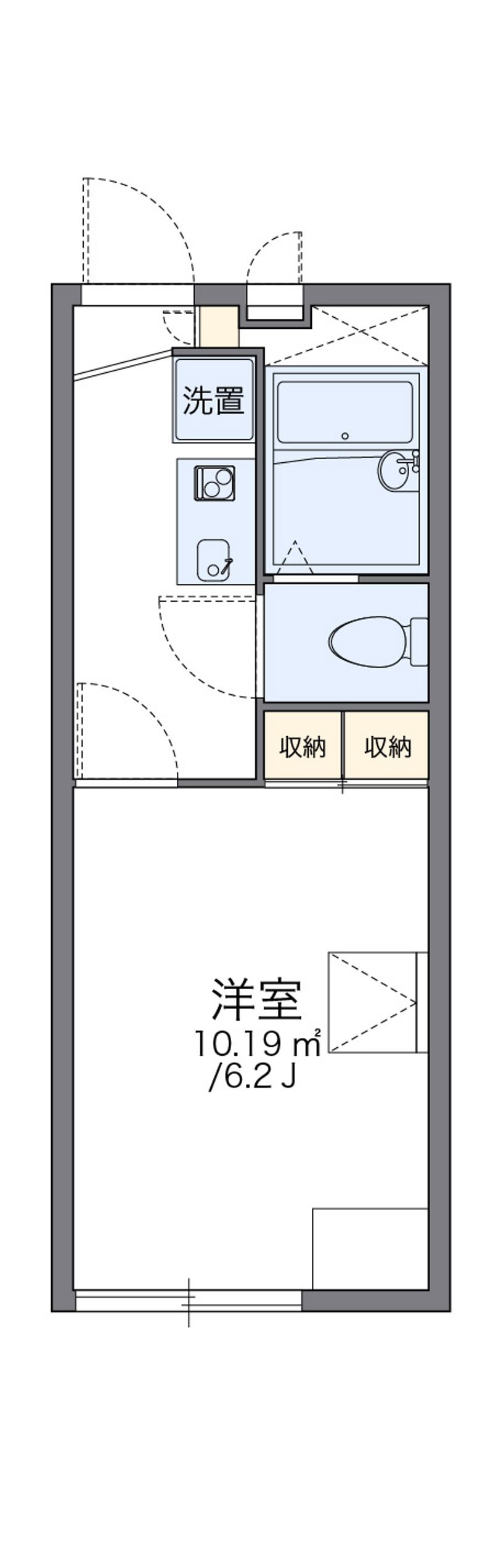 レオパレスノベルティー 間取図