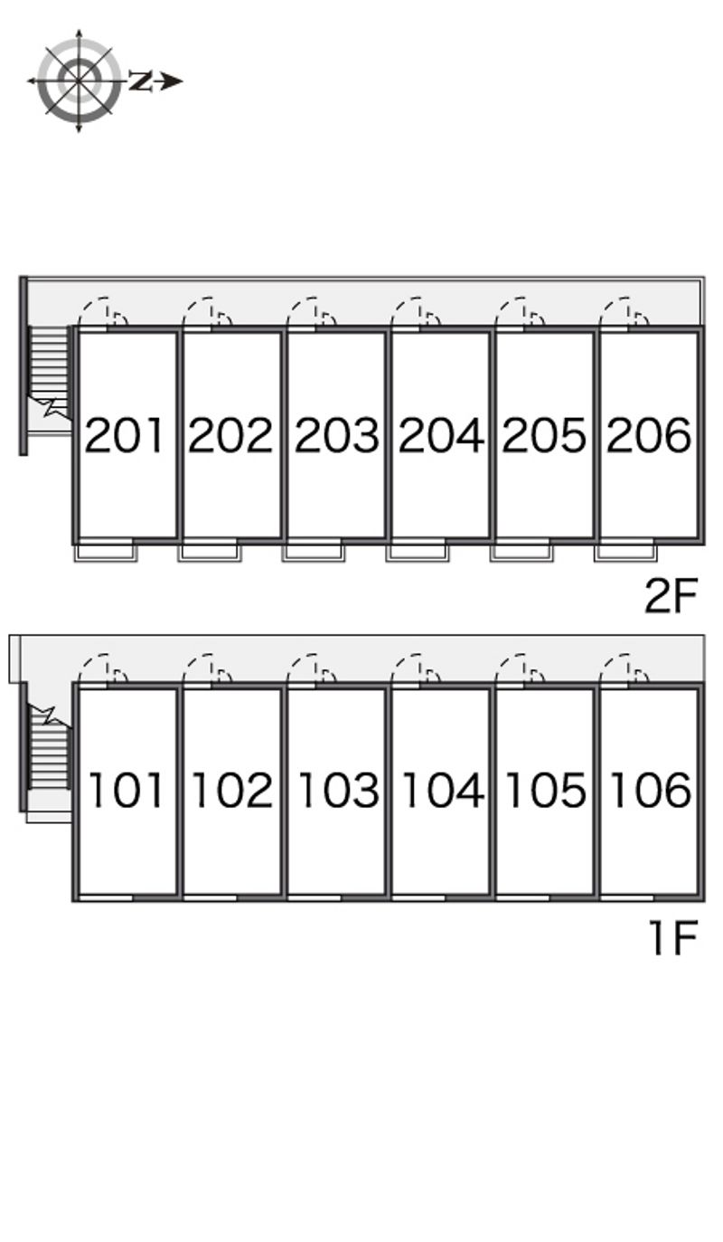 レオパレスＪ　ＢＯＸ　Ⅳ 間取配置図