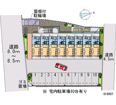 16807 Monthly parking lot