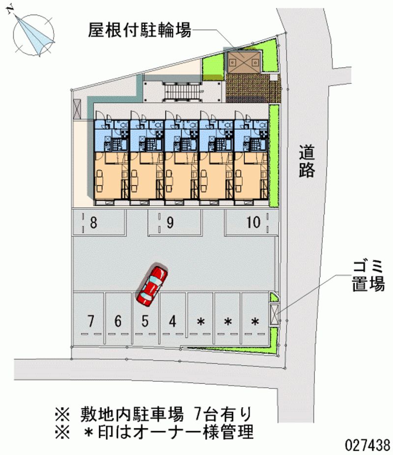 レオパレスピーチハウス 月極駐車場