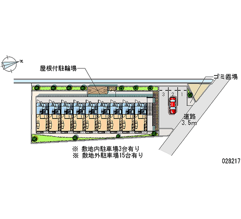 28217 Monthly parking lot