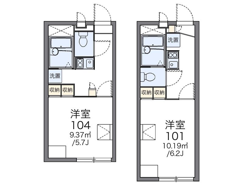 レオパレスカメリア 間取図