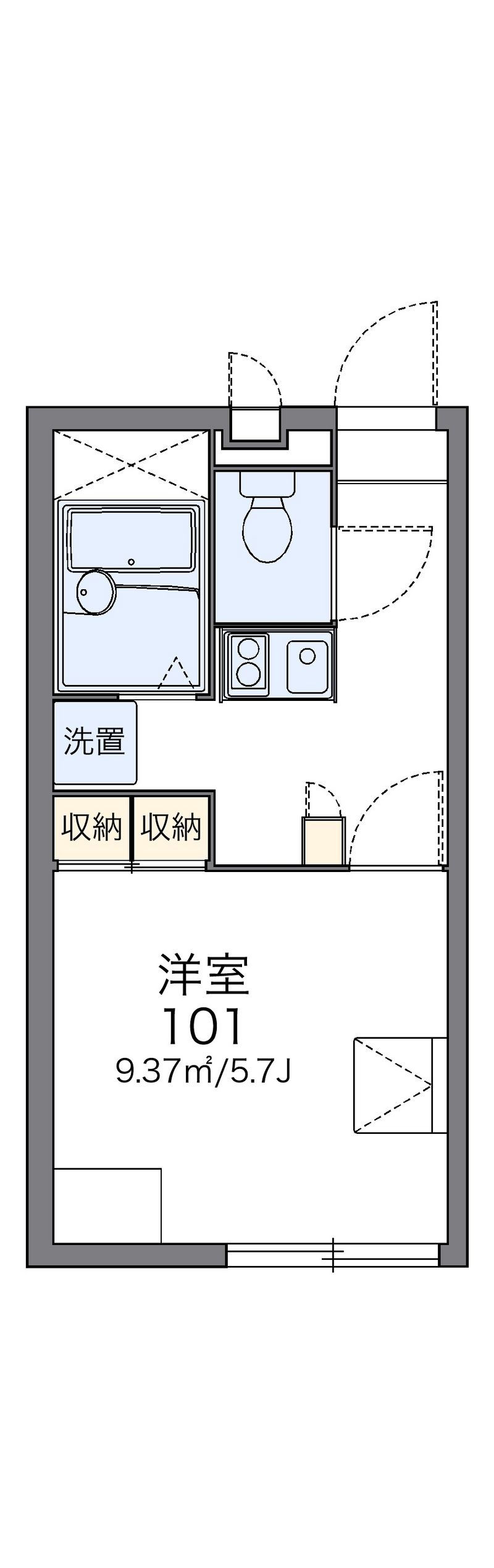レオパレス万帖敷ＫＫＴ 間取図