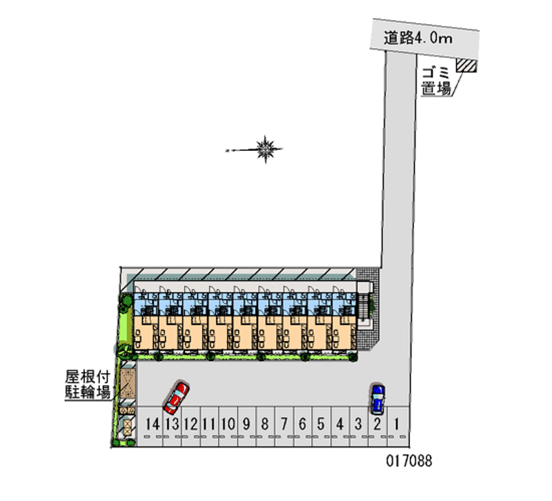 17088 Monthly parking lot