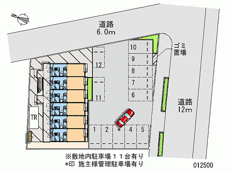 レオパレスウエステン 月極駐車場