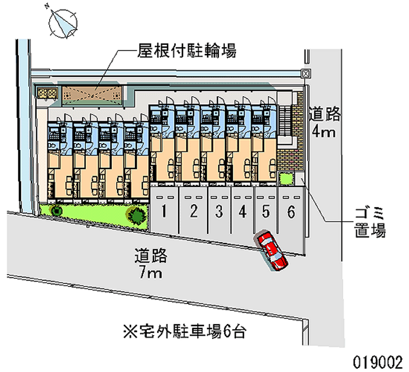 レオパレスまついⅡ 月極駐車場