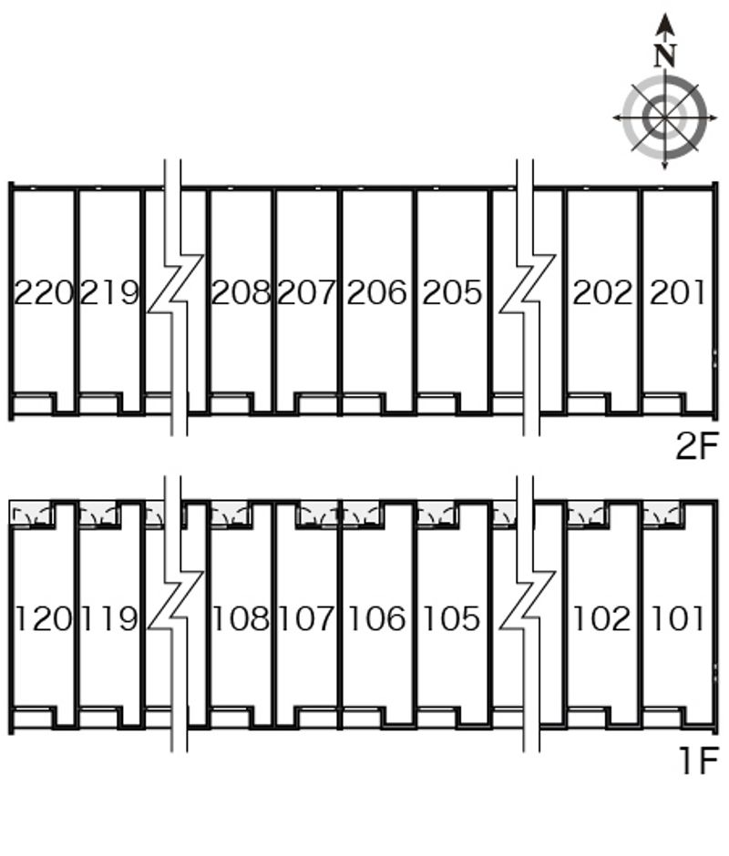 クレイノプルメリア２３ 間取り配置図