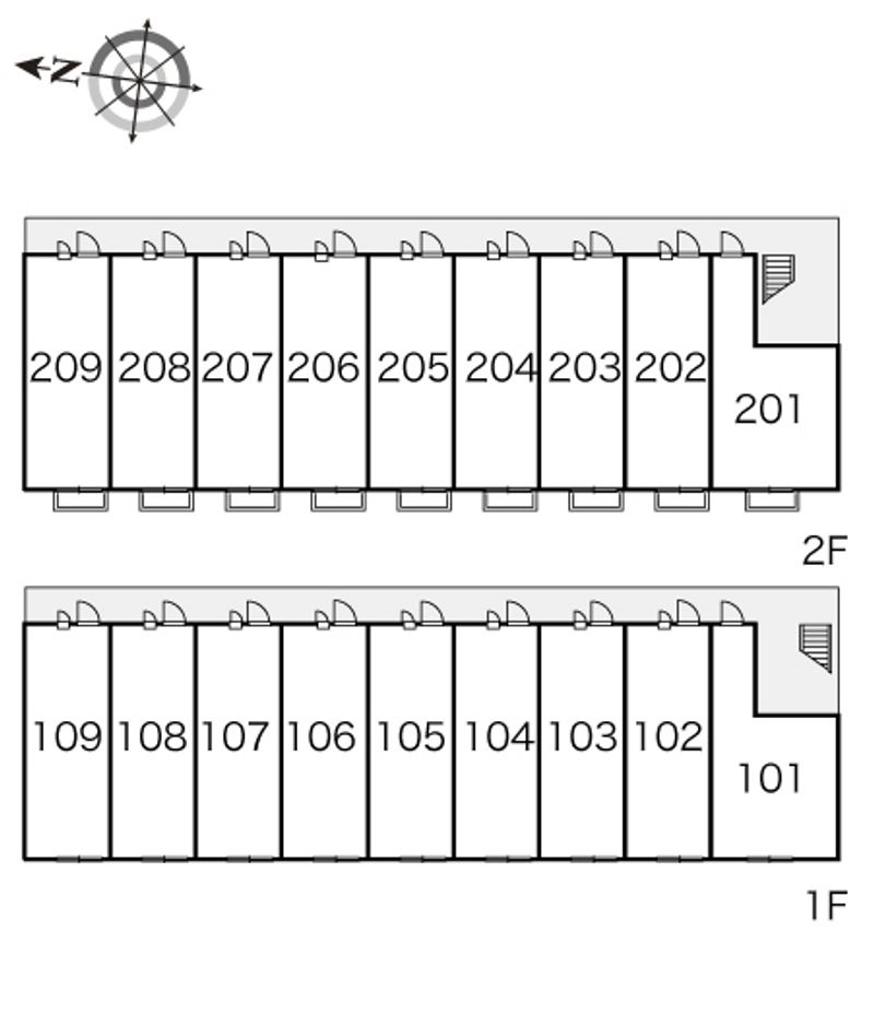 レオパレスリバーポイント小岩Ⅰ 間取り配置図
