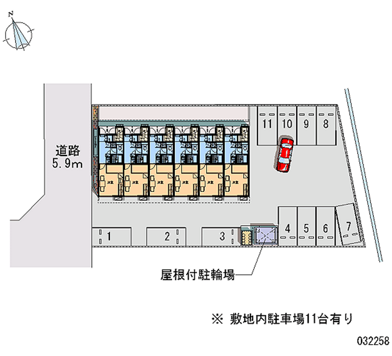 レオパレスはるか 月極駐車場