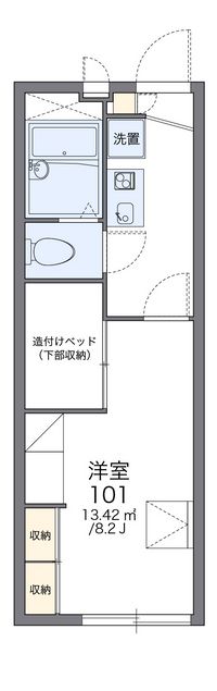 レオパレスエクセル八潮 間取り図