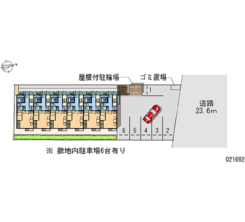 レオパレス檀 月極駐車場