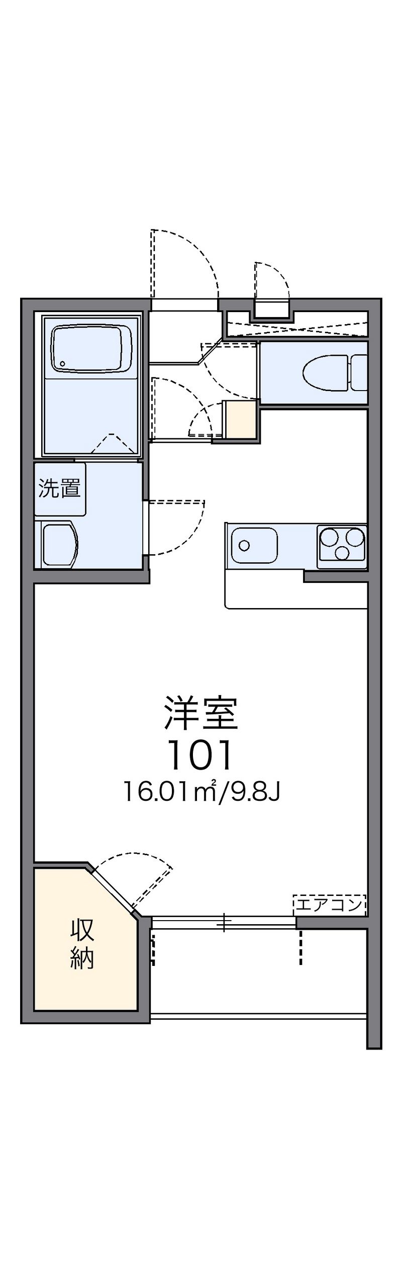 レオパレスファミーユⅡ 間取図