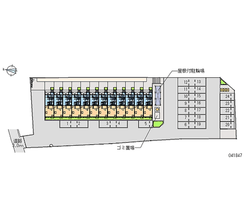 41847 bãi đậu xe hàng tháng