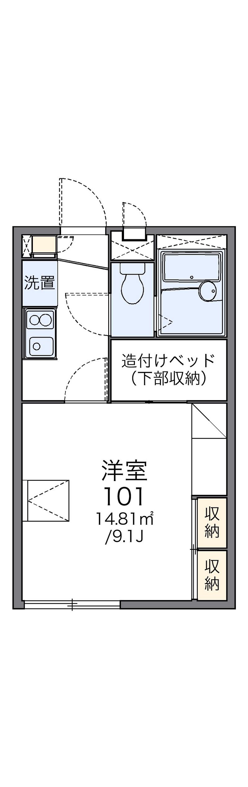 レオパレスＧＩＮＧＡ 間取図