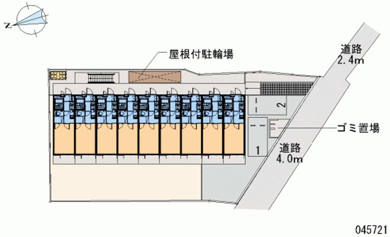 レオパレスムーンライトスクエア 区画図