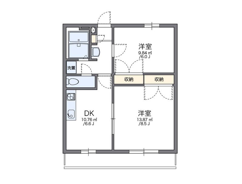 レオパレスＦＵＪＩ 間取図
