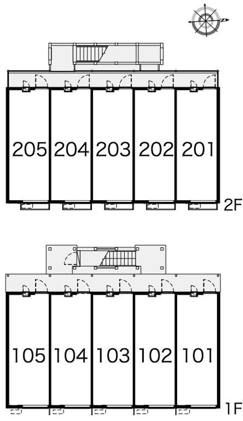 レオパレスレイクホライズンⅡ 間取配置図