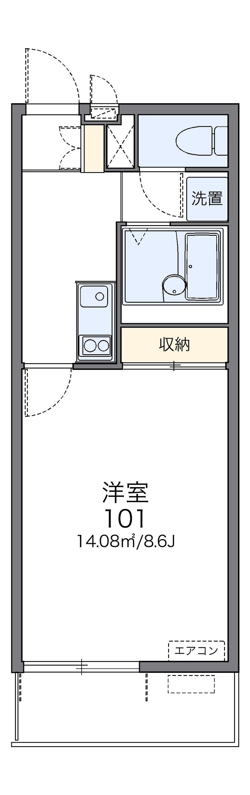 レオネクストレジーナⅢ 間取図