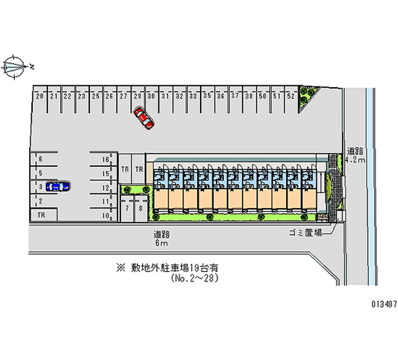 13487 bãi đậu xe hàng tháng