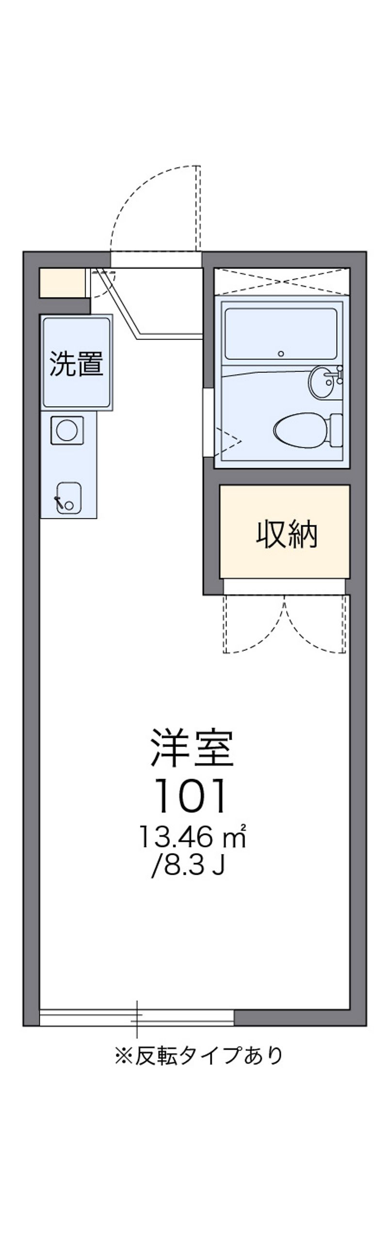 レオパレス法華寺 間取図