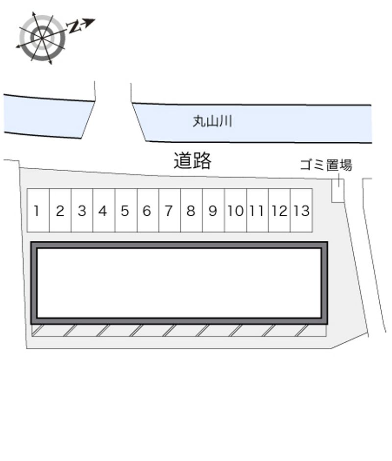 レオパレスフローラ湯築 配置図