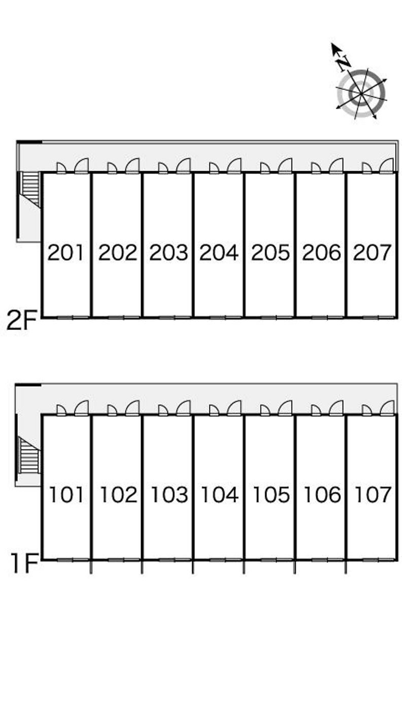 レオパレスマ　メゾン 間取配置図