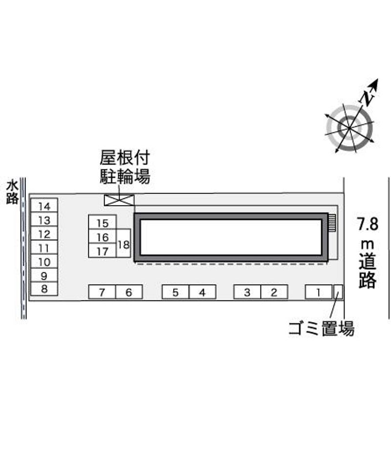 レオパレスシェソア　今伊勢 配置図