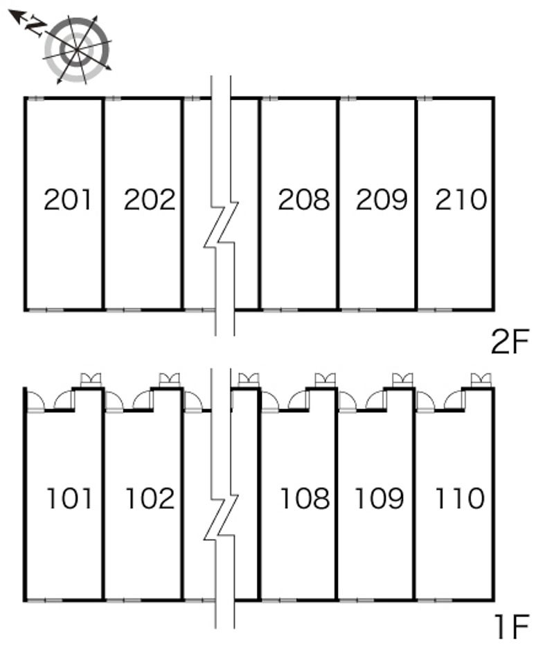 レオパレスリバティー 間取配置図