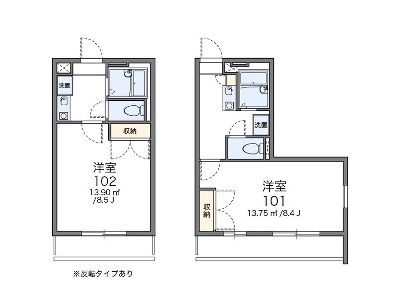 レオパレス中島 間取図