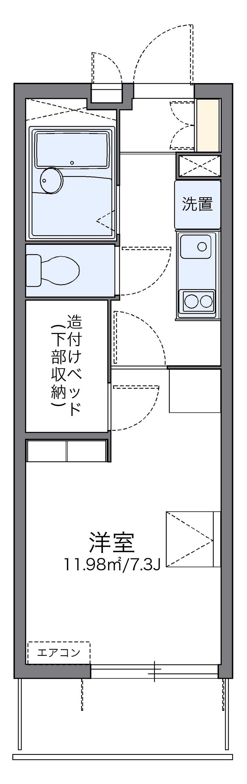 レオパレスアイリスＮ 間取図