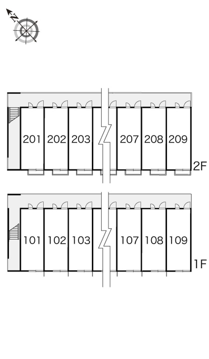 レオパレスルミエール 間取配置図