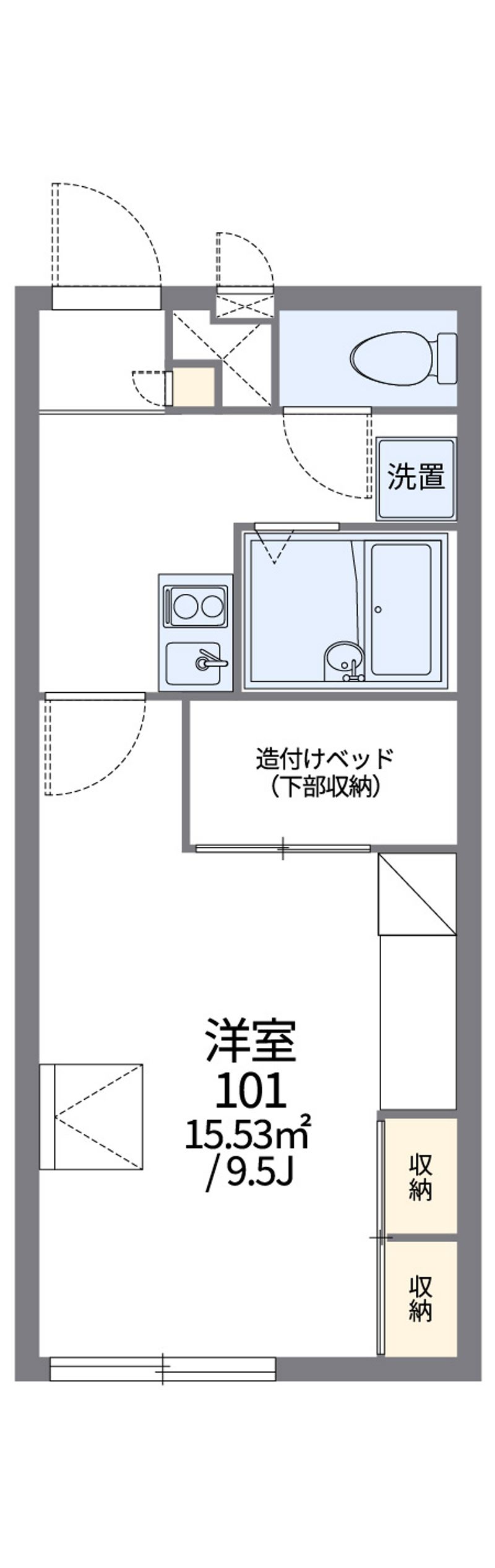 レオパレスベラージオ 間取図