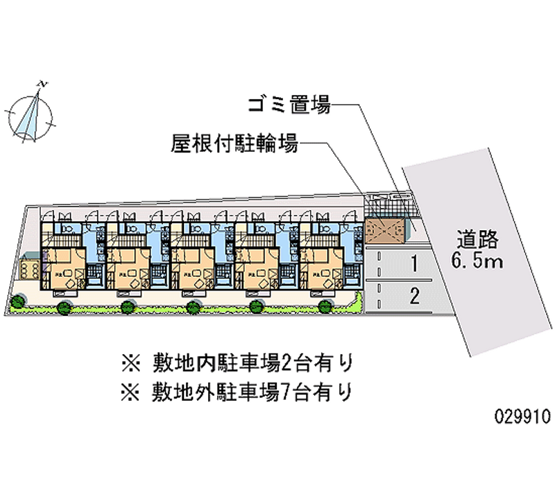 レオパレスハサマ 月極駐車場