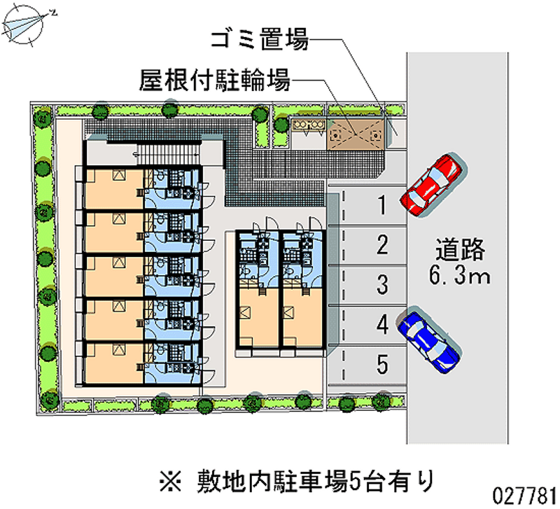 レオパレスルルド 月極駐車場