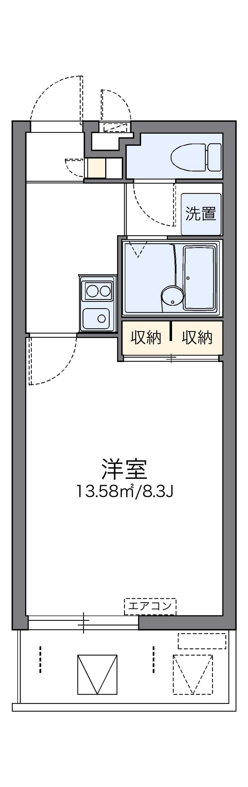 レオパレスカナ 間取図