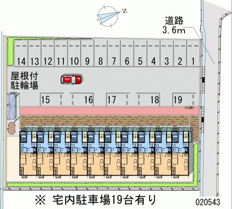 レオパレススペランツァＩＩＤＡ 月極駐車場