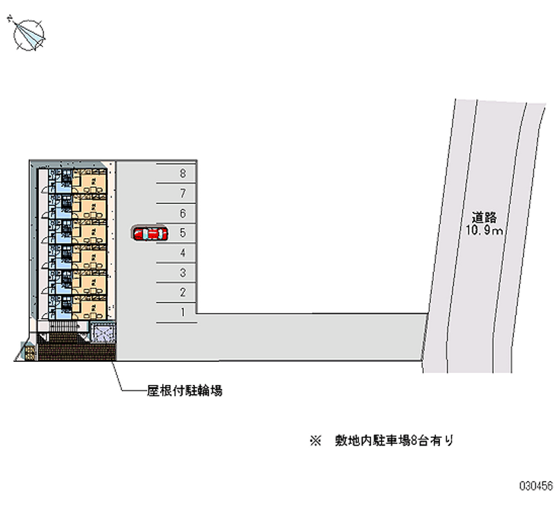 レオパレスリベェールⅡ 月極駐車場