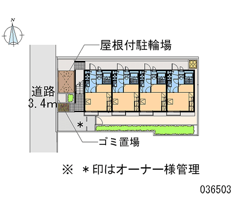 レオパレスＩＫコーポ 区画図