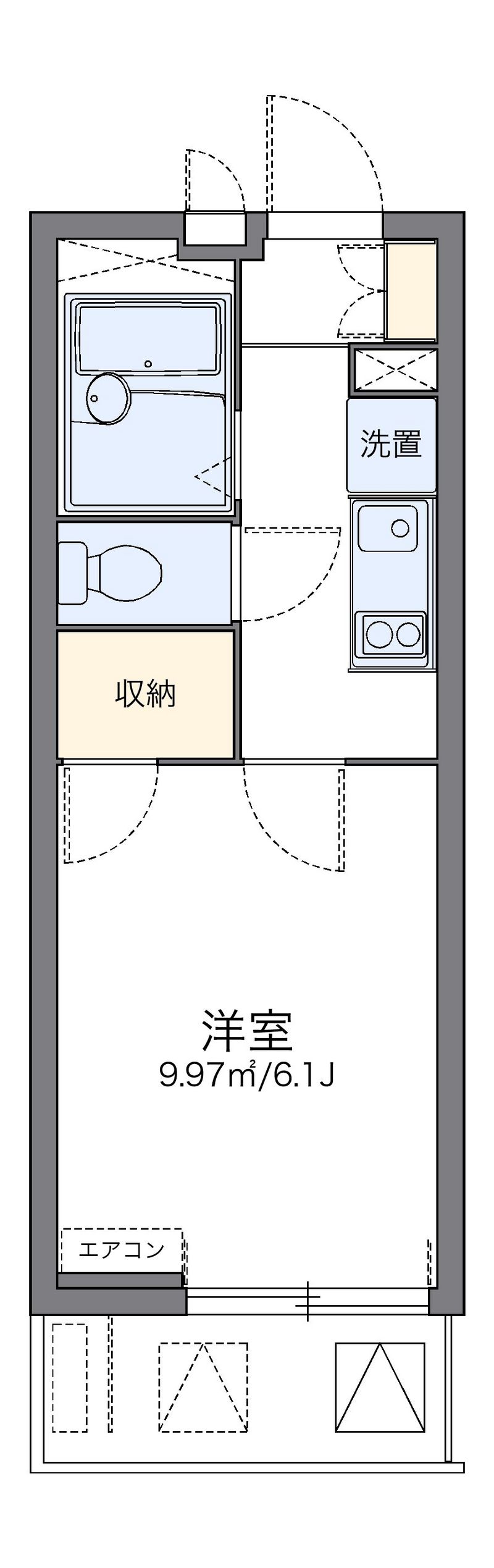 レオパレスＣａｌｍ片倉 間取図