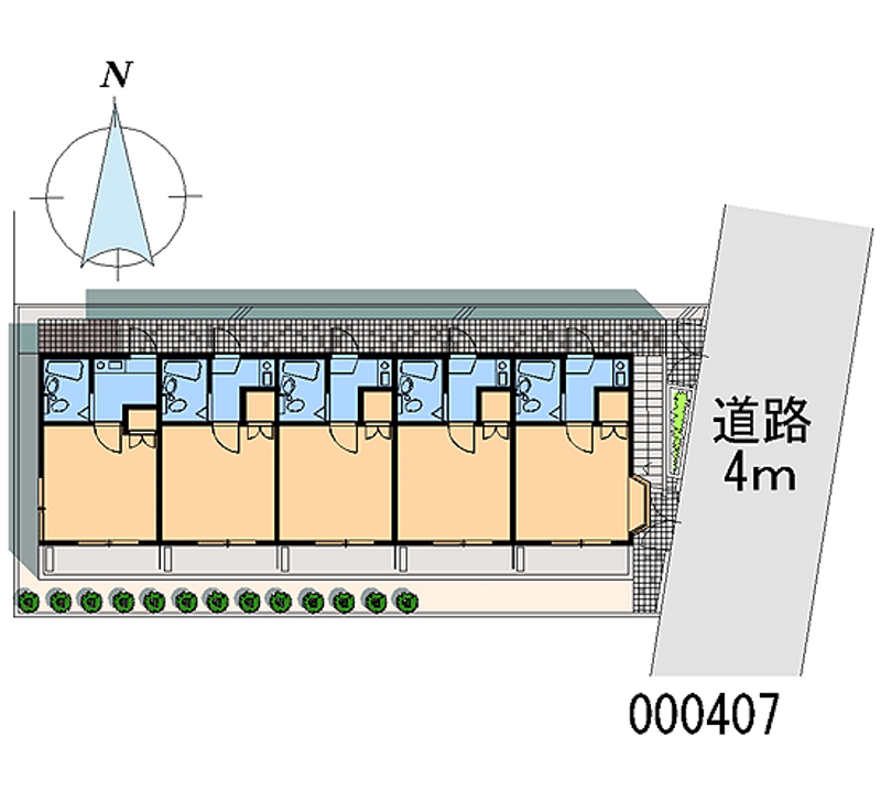 レオパレス与野第３ 区画図