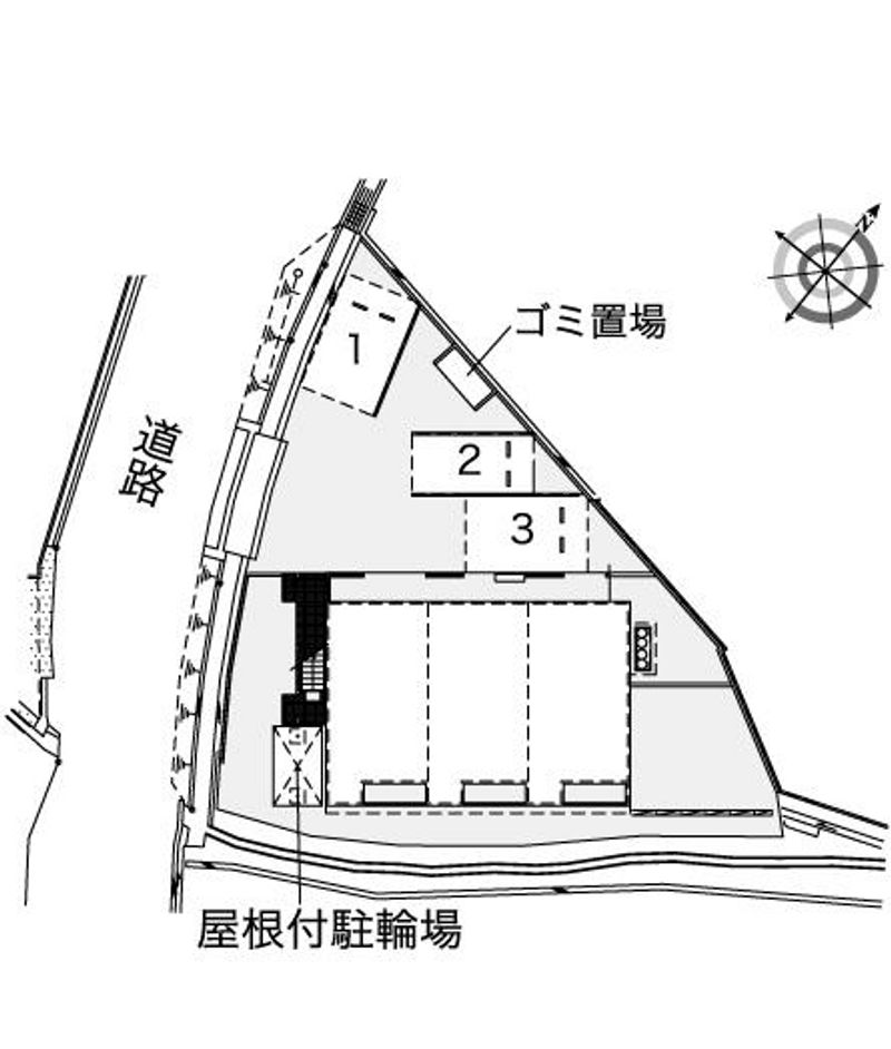 レオパレスイーストカサギ 配置図