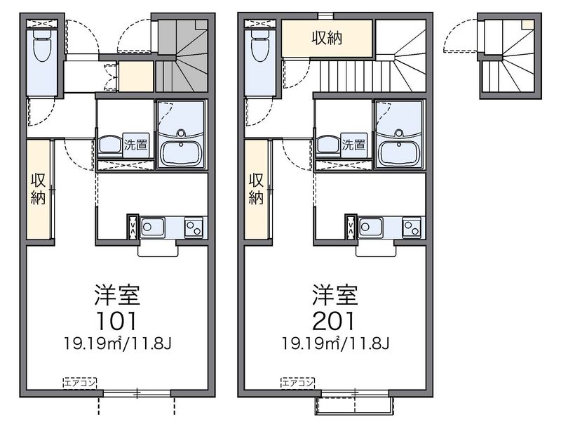 レオネクストマンダリーヌⅥ 間取図