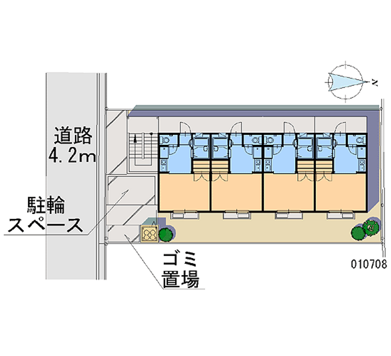 レオパレスサンライト壱番館 区画図