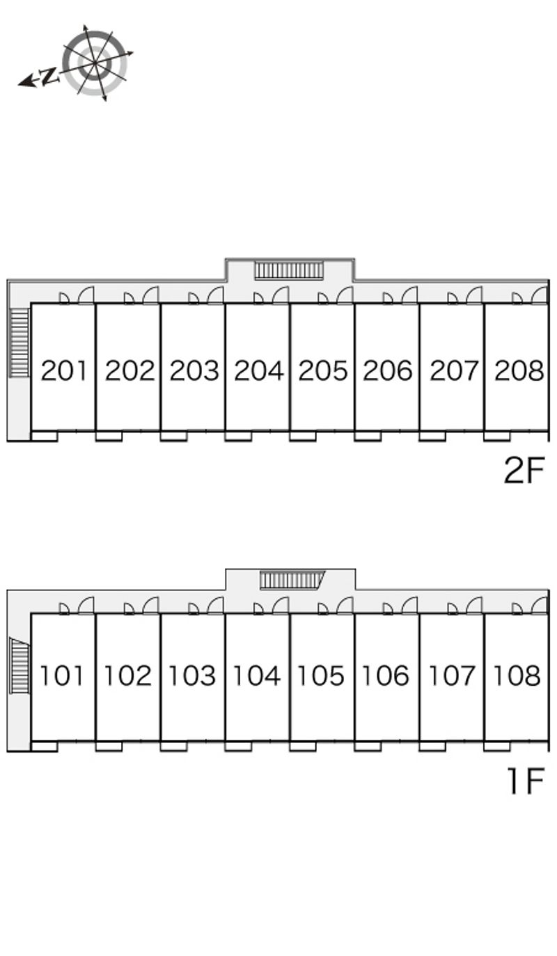 レオパレスグリーンハウスⅢ 間取配置図