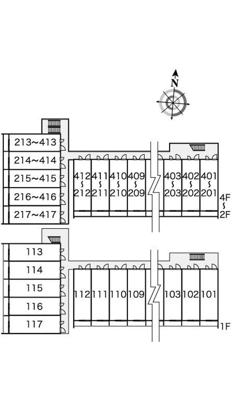 レオパレス菊井 間取配置図