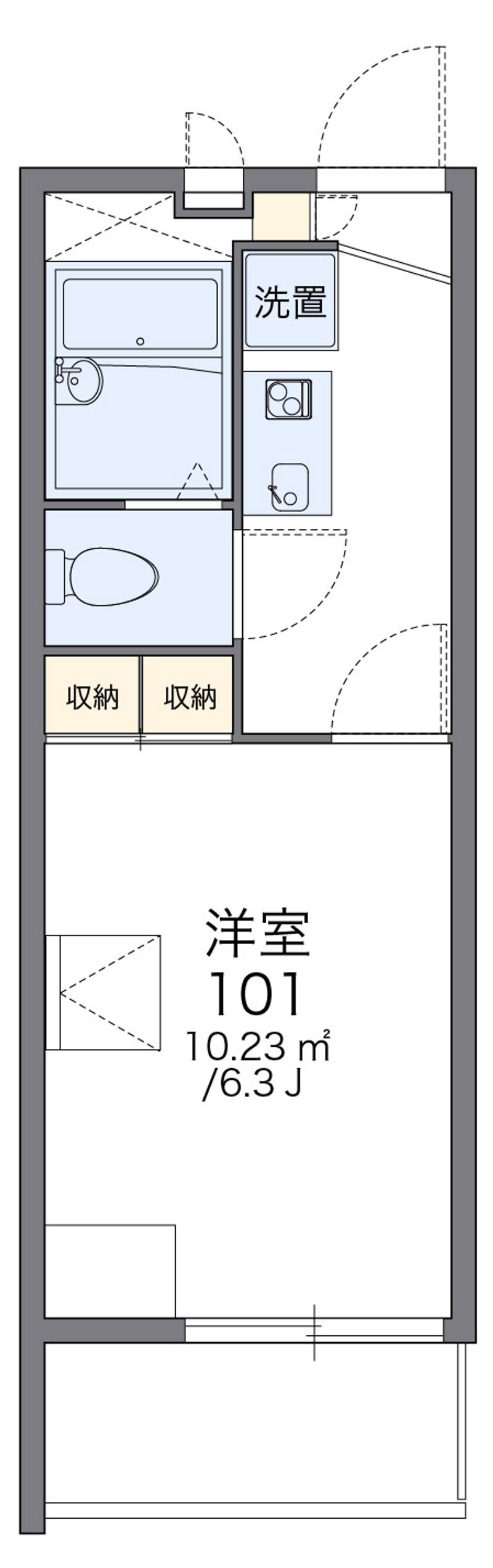 レオパレスＬａ　Ｖｉｔａ　Ｋ４ 間取図