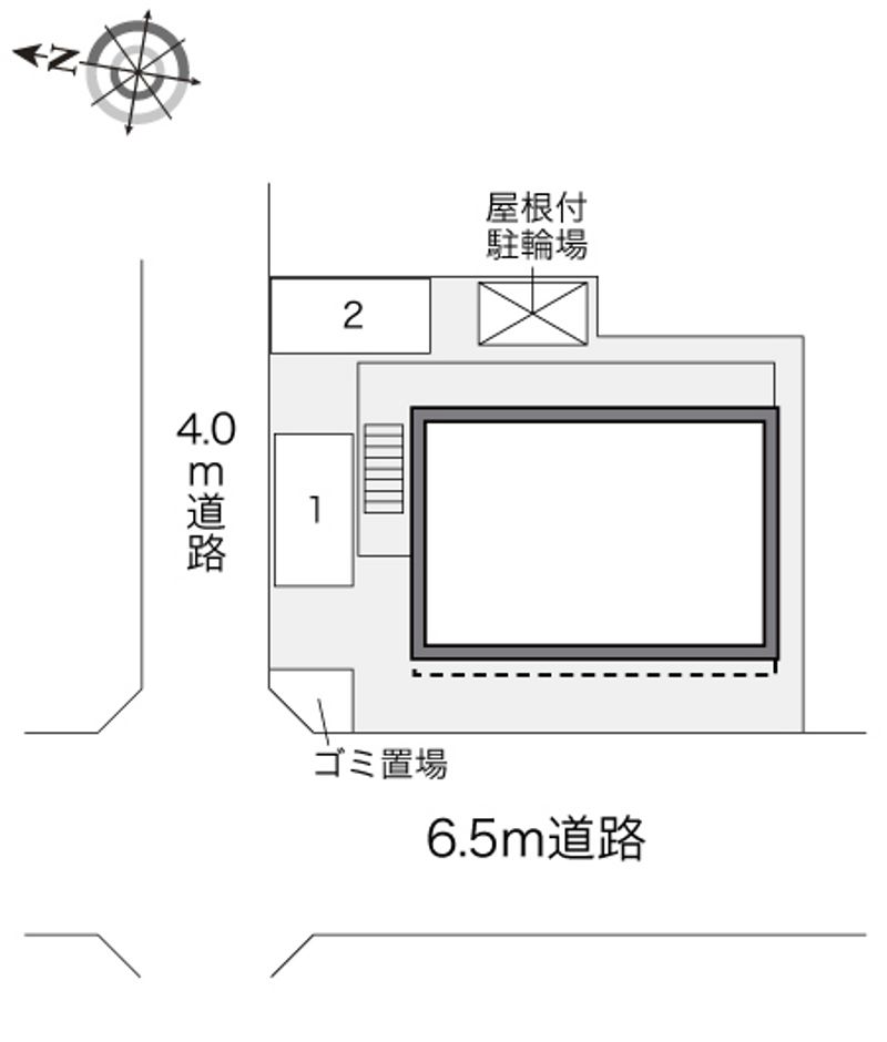 レオパレス己斐中壱番館 配置図