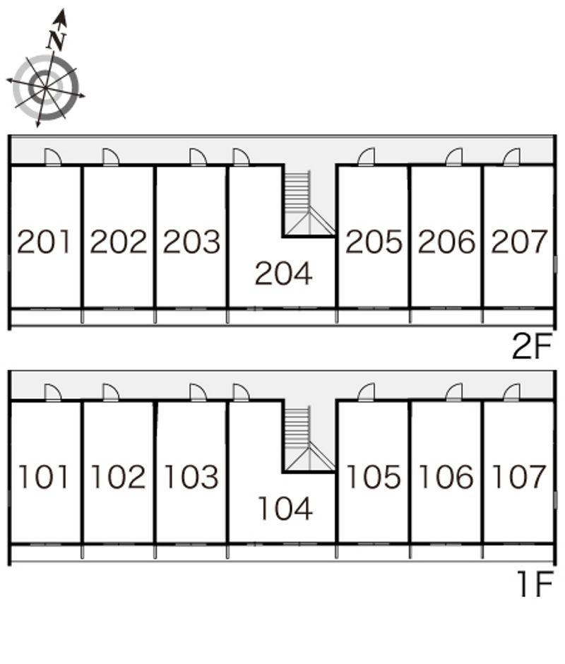 レオパレスチェリーライン 間取配置図