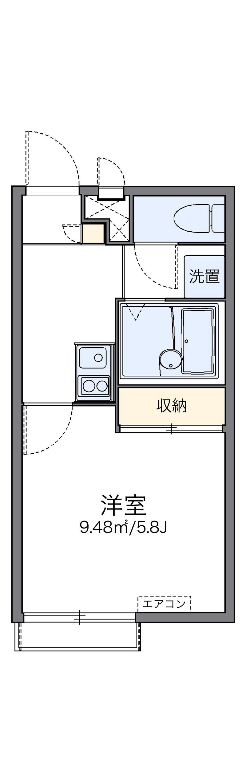 レオパレスフォーエヴァー 間取図